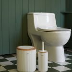 ست سطل و برس هیوا طرح چوب